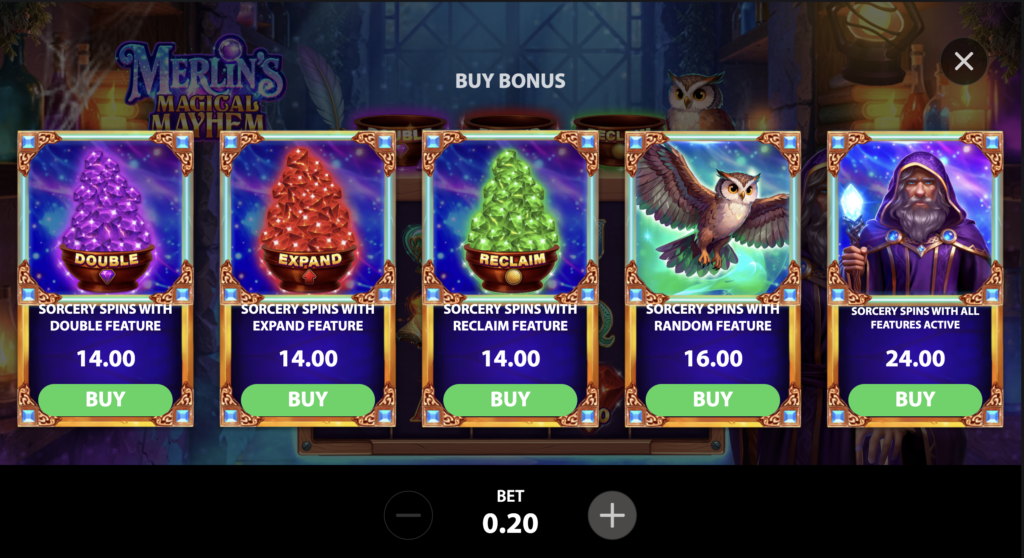 Bonus Buy Slots features